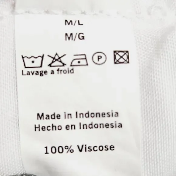 Blanc Du Nil white tank dress Size M/L - Picture 8 of 8